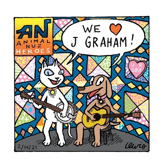 A message to the Daily Kos Community about J Graham from Daisy and Ollie at AnimalNuz. 