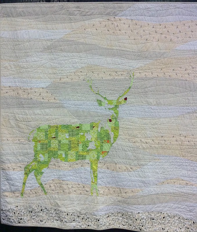 The Green Stag~Quilt by Daniel Rouse