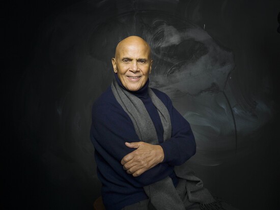 FILE - Actor, singer and activist Harry Belafonte from the documentary film "Sing Your Song," poses for a portrait during the Sundance Film Festival in Park City, Utah on Jan. 21, 2011. (AP Photo/Victoria Will, file)