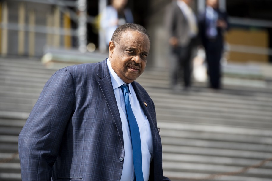 UNITED STATES - FEBRUARY 28: Rep. Al Lawson, D-Fla., walks down the House steps after the last votes of the week on Friday, Feb. 28, 2020. (Photo By Bill Clark/CQ Roll Call via AP Images)