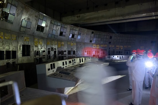 Remains of the Unit 4 control room, Chernobyl Nuclear Power Plant, in 2015.