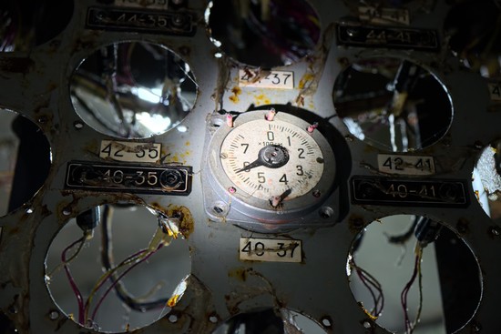 Servo-indicator for one of the control rods in the Unit 4 reactor at Chernobyl Nuclear Power Plant.  The rods, intended to shut down the reactor on entry, initiated a lethal positive reactivity transient on April 26, 1986. 