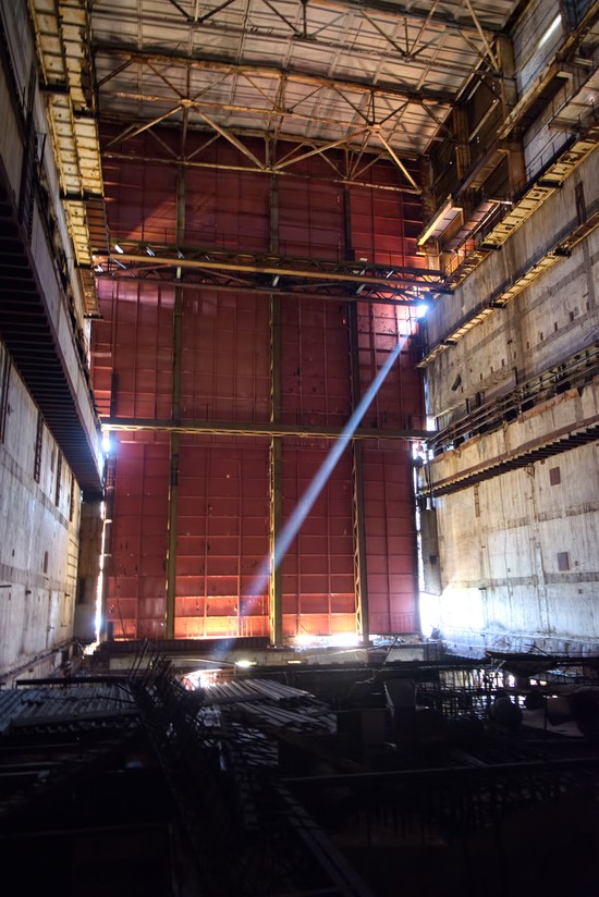 Central hall of the Unit 5 reactor building, Chernobyl Nuclear Power Plant