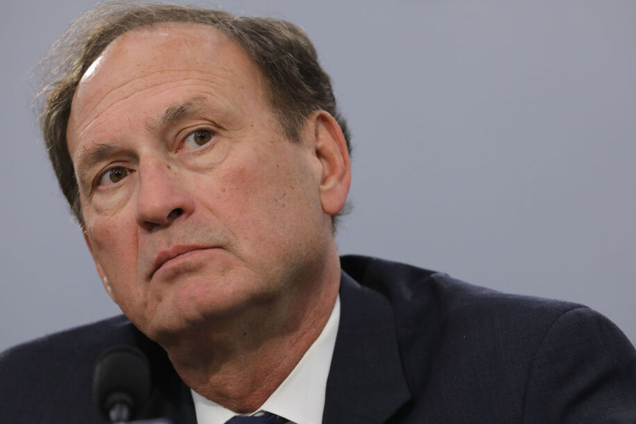 WASHINGTON, DC - MARCH 07: U.S. Supreme Court Associate Justice Samuel Alito testifies about the court's budget during a hearing of the House Appropriations Committee's Financial Services and General Government Subcommittee March 07, 2019 in Washington, DC. Members of the subcommittee asked the justices about court security,. televising oral arguments and codes of ethics for the court. (Photo by Chip Somodevilla/Getty Images)