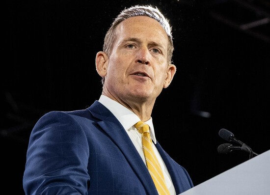 NASHVILLE, TN - JUNE 18: Republican Rep. Ted Budd of North Carolina speaks on the last day of the annual "Road To Majority Policy Conference" held by the Faith & Freedom Coalition at the Gaylord Opryland Resort & Convention Center June 18, 2022 in Nashville, Tennessee. Former President Donald Trump's appearance on the first day of the conference came on the heels of the third public hearing by the House committee investigating the attack on our U.S. Capitol. (Photo by Seth Herald/Getty Images)