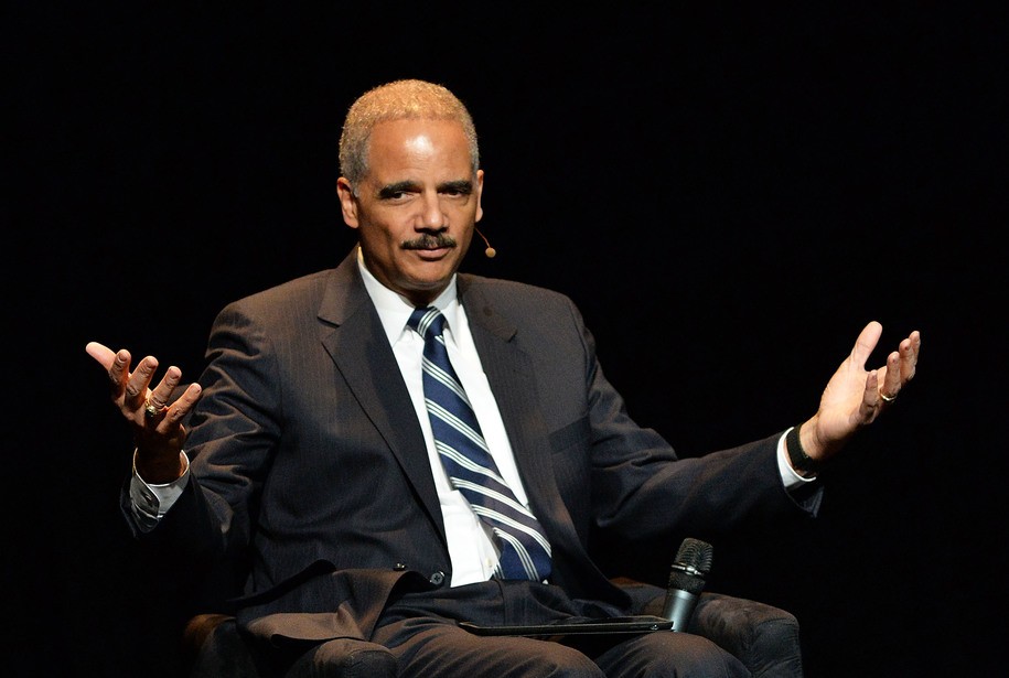 NEW YORK, NY - JANUARY 29:  Eric Holder, Former U.S. Attorney General attends the 2016 'Tina Brown Live Media's American Justice Summit' at Gerald W. Lynch Theatre on January 29, 2016 in New York City.  (Photo by Slaven Vlasic/Getty Images)