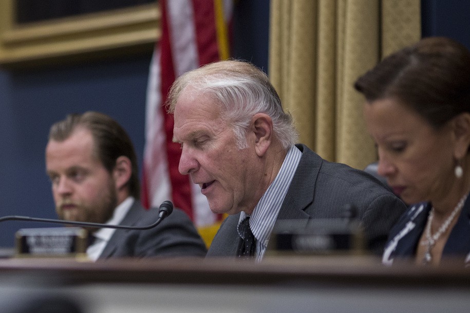 WASHINGTON, DC - JUNE 27: House Small Business Committee Chairman Steve Chabot (R-OH) speaks during a House Small Business Committee hearing on President Donald Trump's ban of Chinese Telecom Maker ZTE on Capitol Hill  June 27, 2018 in Washington, DC.  Also pictured is House Small Business Committee Ranking Member Nydia Velázquez (D-NY).  (Photo by Zach Gibson/Getty Images)