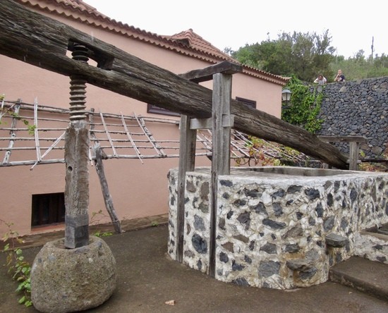 Old wooden wine press