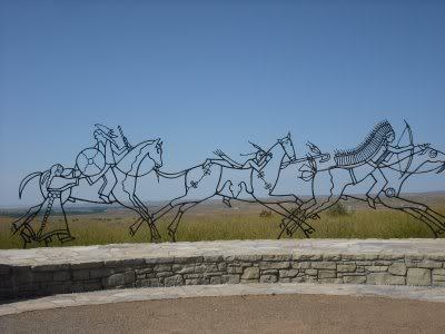 photo of Indian Memorial at Little Big Horn