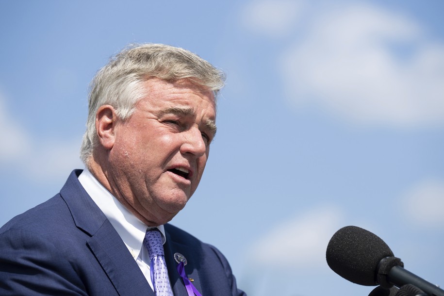 UNITED STATES - SEPTEMBER 15: Rep. David Trone, D-Md., speaks at a press conference on the drug epidemic outside the Capitol on Thursday, September 15, 2022. (Bill Clark/CQ Roll Call via AP Images)