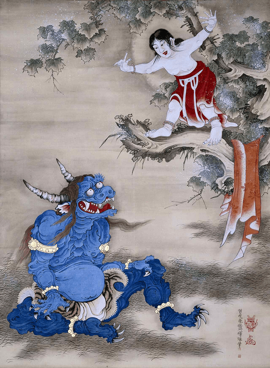 940px-Sessen-Doji-Offers-His-Life-Ogre-Oni-1764-Soga-Shohaku.png