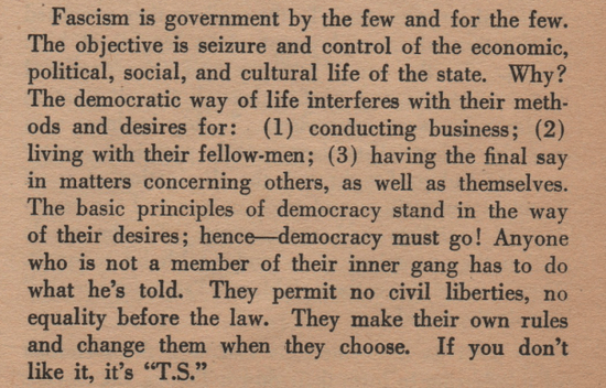 https://ia601608.us.archive.org/21/items/ArmyTalkOrientationFactSheet64-Fascism/Fascism64.pdf