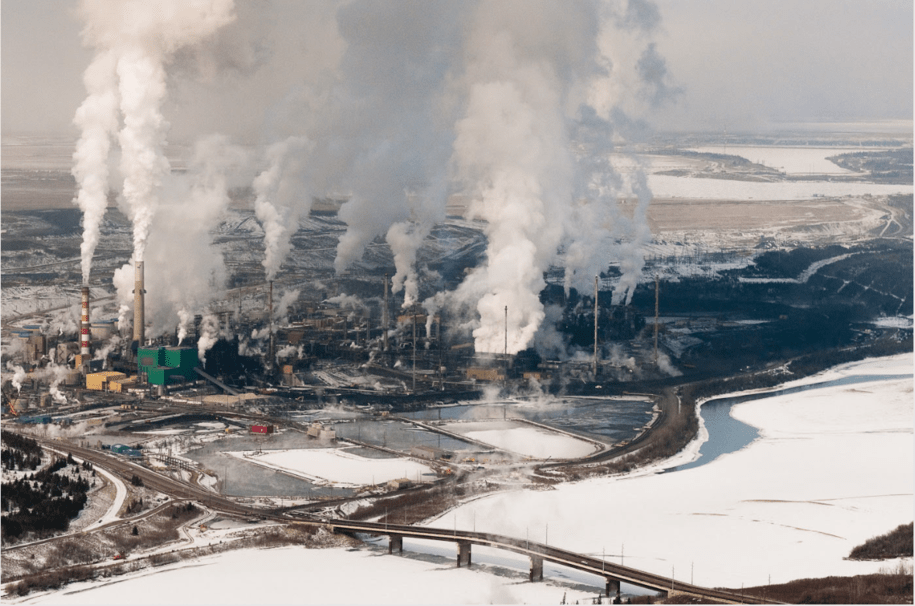 Suncor Upgrader, in Fort McMurray, Alberta, which creates Syncrude.